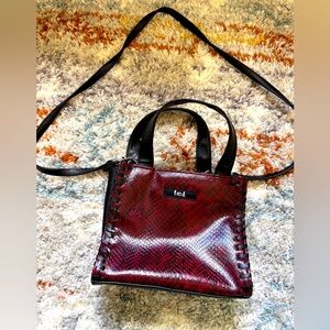 Y2k L.E.I faux alligator skin mini purse